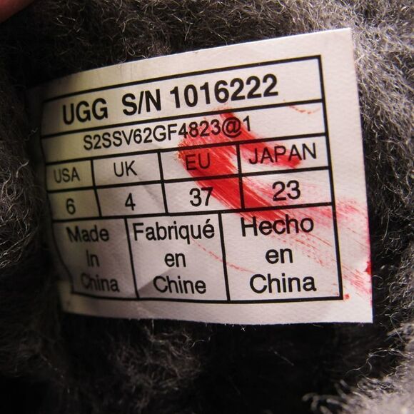 UGG CLASSIC MINI II SHEEPSKIN BOOTS IN GREY SZ 6 - Picture 8 of 8